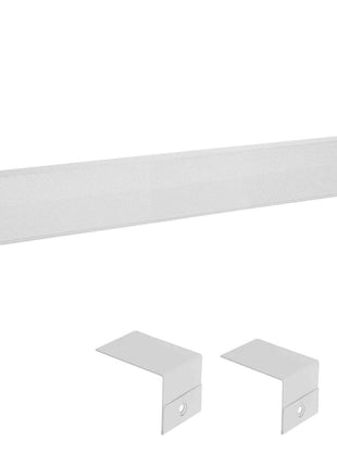 Baseboard Heater Covers, Premium Series 5 ft Standard Electric Heating Unit Front Cover for Home Improvement, Heavy-duty Steel, Easy Installation for Bedroom Replacing Old Cover, White