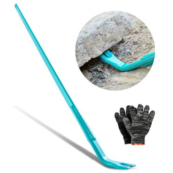 Prylever Bar, 2000 lbs Weight Capacity, 52.5 Inch Heavy Duty Carbon Steel Handle Pry Lever Bar, 56 Inch Long Crowbar for Concrete, Demolition, Crowbaring, Ideal for Construction & Industrial Use