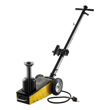 Floor Jack, 22 Ton (48501 lbs) Capacity, Steel Racing Floor Jack with Single Piston Quick Lift Pump & Extension Posts, Air Hydraulic Trolley Car Lift for SUVs, Pickups, Lifting Range 10.4"-21.3"