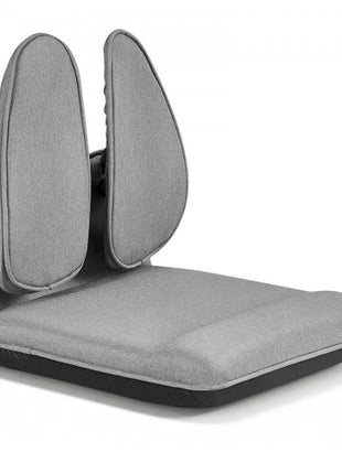 Floor Chair, 5 Adjustable Positions Folding Floor Gaming Chair with Ergonomic Back Support, Sturdy Metal Frame with Recycled Foam and Linen Fabric, Multifunctional for Reading, Relaxing, Gray
