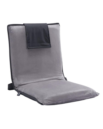 Floor Chair, 6-Position Adjustable Meditation Chair with Back Support, Folding Sofa Chair for Reading TV Watching and Gaming, Portable Floor Seat Lounge Sofa Chair for Kids Teens Adults, Gray