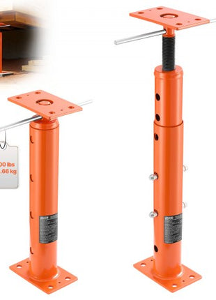 House Floor Jacks, 2 Pack 19-36 Inch Height Range, 18000 lbs Max Load Capacity, Adjustable Support Beam Basement Jack Post Pole for Leveling, Lift Steel Telescoping Post for Temporary Support