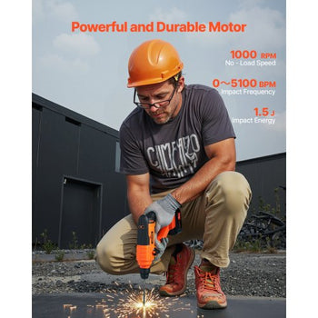 20V Cordless Hammer Drill, Lithium-Ion 0.6 Inch Rotary Hammer Driver, SDS-Plus Electric Lightweight Power Tool Kit with Battery and Charger, 2 Functions, 1000 RPM, 5100 BPM