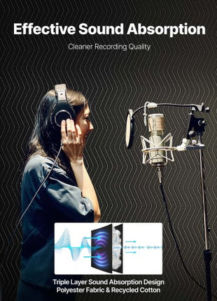 2 Pcs Sound Dampening Blankets, Soundproof Curtains with 96 x 80 in, Soundproof Blanket with Grommets, Studio Grommeted Blanket, for Window, Door, Light Blocker, Music Recording, Black