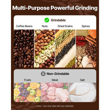 750g Electric Grain Mill Grinder, High Speed 2000W Commercial Spice Grinders, Stainless Steel Pulverizer Powder Machine, for Dry Grains Spices Cereals Coffee Corn Pepper, Straight Type