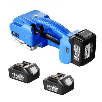 Electric Strapping Machine, for 0.35"-0.63" PP PET Straps, Portable Electric Banding Tool with Digital Display, 2 x 5000mAh Battery Powered Automatic Strapping Tool for Packaging Box Pallet