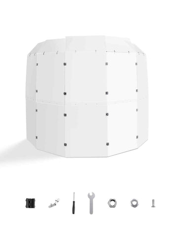 Drum Shield, 5 Panels 2ft x 5ft Portable Acrylic Drum Cage with Zinc Alloy Hinges and Deflectors for Church Concert Halls, Drum Shields Drum Sound Barrier Suitable for Practice and Performance