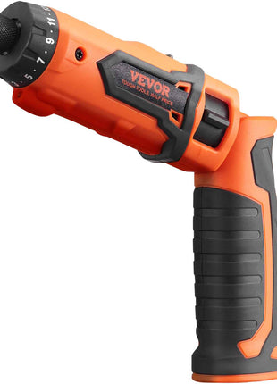 Veyor orange electric screwdriver with adjustable torque settings and ergonomic rubber grip for comfortable use.