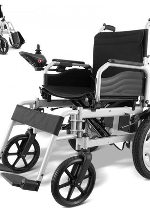 Electric Wheelchair for Adults Seniors, 265 lbs Weight Capacity, 17.5in Width Lightweight Foldable Motorized Power Wheelchairs, UP to 12.5Miles Range All Terrain Power Chair, Adjustable Backrest
