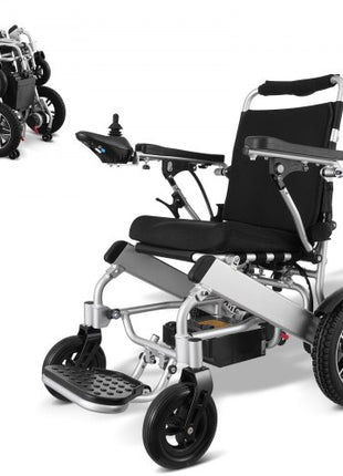 Electric Wheelchair for Adults Seniors, 300 lbs Weight Capacity, 17.7 in Width Lightweight Foldable Motorized Power Wheelchairs, Long Range All Terrain Aluminum Alloy Chair, Adjustable Backrest
