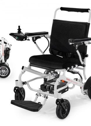 Electric Wheelchair for Adults, 300lbs Capacity, Foldable & Lightweight Motorized Wheelchair, 13-Mile Long Travel Range, All-Terrain Powered Chair, Portable 21 inch Seat for Seniors & Disabled