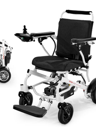 Electric Wheelchair for Adults, 300lbs Capacity, Foldable & Lightweight Motorized Wheelchair, 13-Mile Long Travel Range, All-Terrain Powered Chair, Portable for Seniors & Disabled