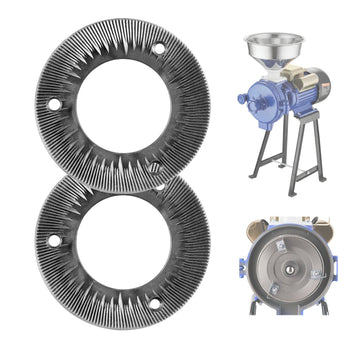 2PCS Grinding Sheets for Electric Grain Mill Grinder, Cast Iron Dry Grinding Discs, Replacement Grinding Plates Compatible with  GM-001, GM-002, GM-003 Corn Spice Mill Grinder