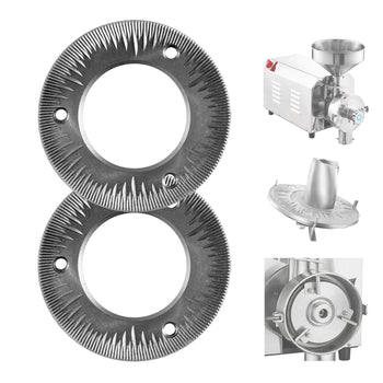 2PCS Grinding Sheets for Electric Grain Mill Grinder, Cast Iron Dry Grinding Discs, Replacement Grinding Plates Compatible with  HN-2200, HN-3000 Corn Spice Mill Grinder