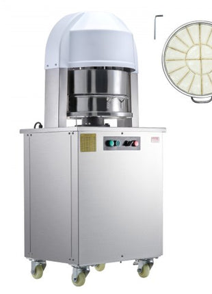 Electric Dough Divider, 20PCS Automatic Dough Dividing Cutting Machine, 2.12oz - 9.17oz Equal Dough Cutter with Pure Copper Motor and 304 Stainless Steel Tray, for Bakery, Restaurant