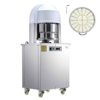Electric Dough Divider, 20PCS Automatic Dough Dividing Cutting Machine, 2.12oz - 9.17oz Equal Dough Cutter with Pure Copper Motor and 304 Stainless Steel Tray, for Bakery, Restaurant