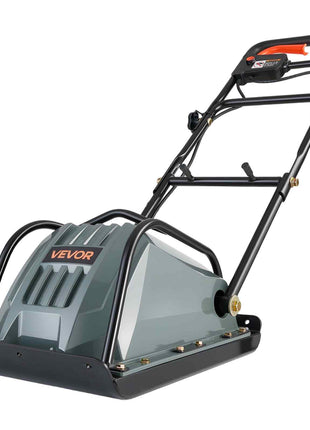Plate Compactor, 130W Output Electric Ground Rammer, 5 kN Force, 3.9 in Depth, 16 m/min Speed, 3304 sq.ft/h Efficiency, Gas Powered Soil Compaction Machine for Driveway, Pavement, Landscaping