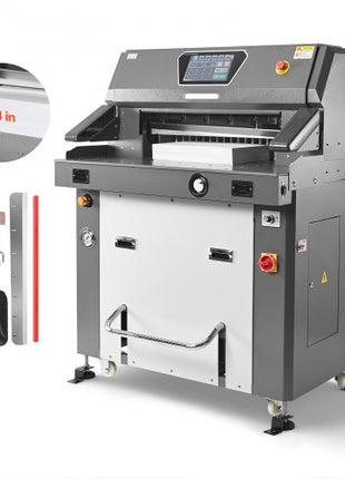 Electric Paper Cutter, Metal Hydraulic Paper Cutter Machine, 26 inch Cutting Width, 3.94 inch Cutting Thickness, Large Size Electric Guillotine Trimmer with Infrared Function and Spare Blade