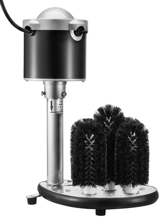 Electric Commercial Glass Washer, 5-Brush Bar Glass Cleaner, 600 Cups/Hour  Glass Cleaning Machine, Bar Glass Washer for Champagne Glasses, Beer Cups, Mugs, Perfect for Bars and Cafes