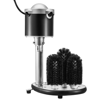 Electric Commercial Glass Washer, 5-Brush Bar Glass Cleaner, 600 Cups/Hour  Glass Cleaning Machine, Bar Glass Washer for Champagne Glasses, Beer Cups, Mugs, Perfect for Bars and Cafes