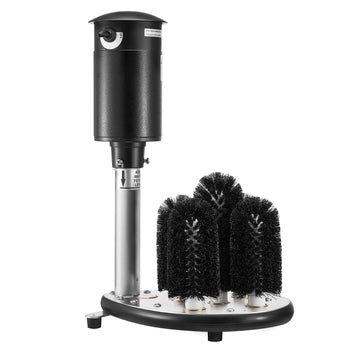 Electric Commercial Glass Washer, 5-Brush Bar Glass Cleaner, 1200 Cups/Hour  Glass Cleaning Machine, Bar Glass Washer for Champagne Glasses, Beer Cups, Mugs, Perfect for Bars and Cafes