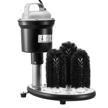 Electric Commercial Glass Washer, 5-Brush Bar Glass Cleaner, 1200 Cups/Hour  Glass Cleaning Machine, Bar Glass Washer for Champagne Glasses, Beer Cups, Mugs, Perfect for Bars and Cafes