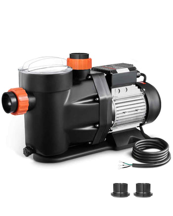 Above Ground Pool Pump, 3 HP, 149 GPM Max Flow Single Speed Swimming Pool Pump, 220V 3450 RPM 42 ft Max Head Lift with PP Shell Strainer Basket, 122°F Max Water Temp, for Hot Tubs Spas, No Plug