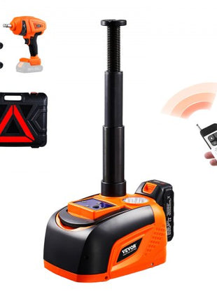 Electric Car Jack, 5 Tons /11000 lbs, Electric Scissor Jack with Electric Impact Wrench, Tire Change Replacement with LED Light & Remote Control, Portable Jack kit for Sedan, SUV, Truck