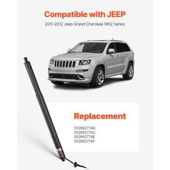 Rear Left Tailgate Power Lift Support, Compatible with 2011-2012 Jeep Grand Cherokee WK2 Series, Electric Liftgate Actuator, Trunk Tailgate Hatch Shock Strut Replaces OE# 55399277AD 55399277AC