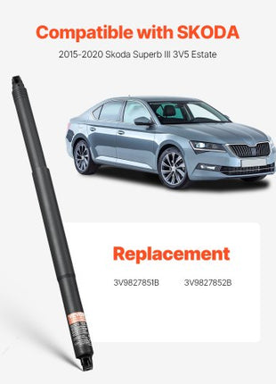 Rear Left & Right Tailgate Power Lift Support, Compatible with 2015-2020 Skoda Superb III 3V5 Estate, Electric Tailgate Liftgate Power Hatch Shock Strut Replace OE# 3V9827851B 3V9827852B (2PCS)