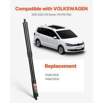 Rear Left & Right Tailgate Power Lift Support, Compatible with 2010-2023 VW Sharan (7N,7N1,7N2), Electric Tailgate Liftgate Power Hatch Shock Strut Replace OE# 7N0827851E 7N0827851G (2PCS)