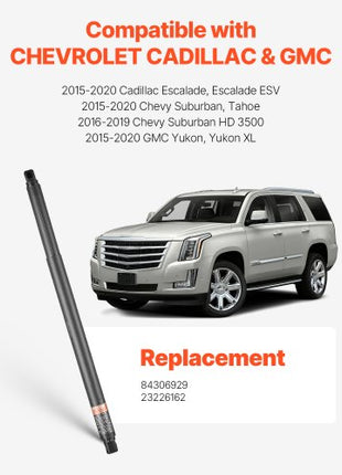 Rear Left & Right Tailgate Power Lift Support, Compatible with 2015-2020 Cadillac Escalade/Escalade ESV, Electric Tailgate Liftgate Power Hatch Shock Strut Replace OE# 84306929 23226162 (2PCS)