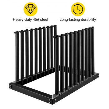 Windshield Rack 9-Lite, Windshield Truck Rack Steel, Windshield Glass Rack 24-Inch Height, Windshield Rack for Truck with PVC Pad & Foam Padding, Glass Rack for Truck, for Glass Transportation
