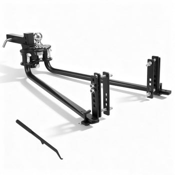 Weight Distribution Hitch, 12000 lbs Max Towing & 1200 lbs Max Tongue, Weight Distributing Hitches Kit with Sway Control Includes 2 in Shank & 2-5/16 in Ball, Load Leveling Hitch for Trailers