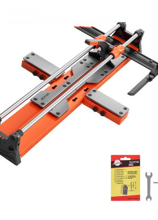 39.4-Inch Manual Tile Cutter, Upgraded Sliding Head Cutting Tool with Spring-Loaded Base, Angle Fence, Tungsten Carbide Cutting Wheel, Alignment Guide, for DIY Pros, Ceramic, Floor, Wall Tiles