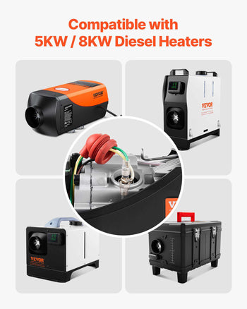 8V Glow Plug Repair Kit, Glow Plug Heater Repair Parking Heater Maintenance Kit with Atomization Mesh, Compatible with 5KW 8KW Diesel Air Heaters Models, Diesel Heaters Parts for Car Truck