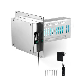 HVAC Air Purifier Whole House, 18W 9inch, Light in Duct for Ac (Air Conditioning) Duct, Air Scrubber with 2 Bulb, PCO Technology HVAC lights with Power Cord for Ac Systems