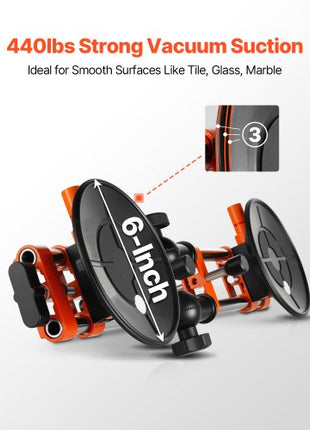 Seamless Seam Setter, 2 Packs Granite Seam Setter with 6 in Vacuum Suction Cups, Seam Joiner for Seam Joining & Leveling, 90°-120° Adjustable, Countertop Installation Tool for Tile Marble Slab