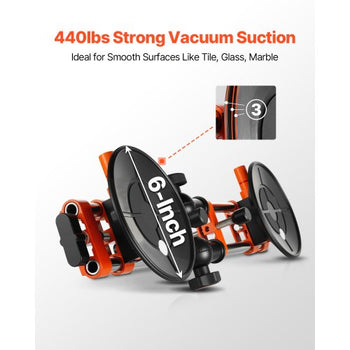 Seamless Seam Setter, 2 Packs Granite Seam Setter with 6 in Vacuum Suction Cups, Seam Joiner for Seam Joining & Leveling, 90°-120° Adjustable, Countertop Installation Tool for Tile Marble Slab