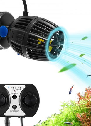 Aquarium Wave Maker, 40W, 3963 GPH Quiet and Strong DC Powerhead, Adjustable Fish Tank Circulation Pump with Controller, Strong Magnetic Base, 360° Rotating Wavemaker, for Freshwater Saltwater