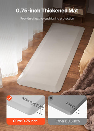 Fall Mat for Elderly, 3/4-inch Thickened Fall Prevention Pad with Beveled Edge, Anti-Slip Bedside Safety Floor Mat for Seniors, Handicaps, Patients (24 x 70 inch)