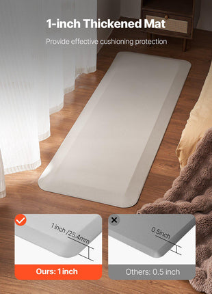 Fall Mat for Elderly, 1-inch Thickened Fall Prevention Pad with Beveled Edge, Anti-Slip Bedside Safety Floor Mat for Seniors, Handicaps, Patients (24 x 70 inch)