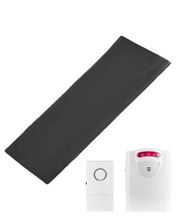 Bed Alarm System for Elderly Adults, 14 x 30-inch Wireless Bed Sensor Pad with Pager, Safety Bed Alarms and Fall Prevention Pad for Home, Hospital, Rehabilitation Center