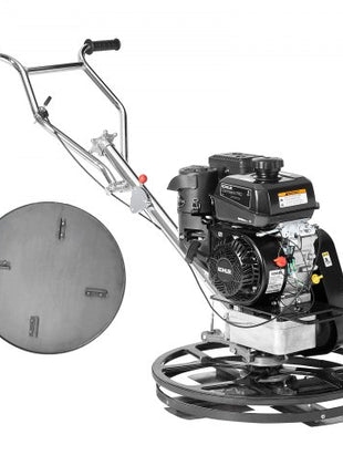 Power Trowel, 24 Walk-Behind Cement Trowel with Float Pan, 6HP Gas-Powered Smooth Concrete Surface Finisher, Heavy Duty Commercial Screed Concrete Cement with Finishing Blade, Orange