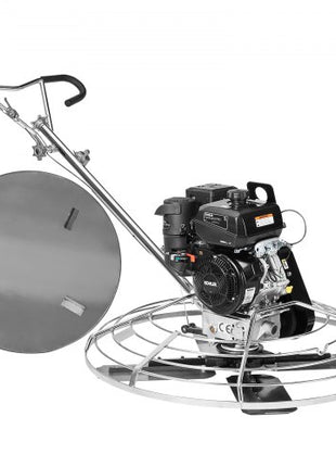 Power Trowel, 46 Walk-Behind Cement Trowel with Float Pan, 14HP Gas-Powered Smooth Concrete Surface Finisher, Heavy Duty Commercial Screed Concrete Cement with Finishing Blade, Orange