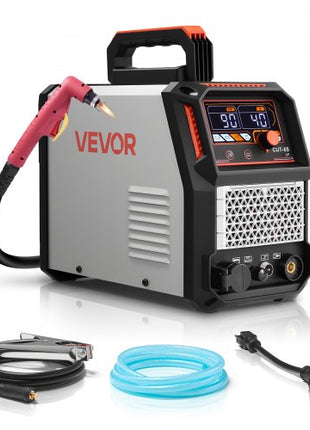 Plasma Cutter, 65A Non-Touch Pilot Arc Plasma Cutting Machine Non-High Frequency - with 2T/4T Function & Adjustable PT Time, 110V/220V Dual Voltage Digital Display IGBT Inverter