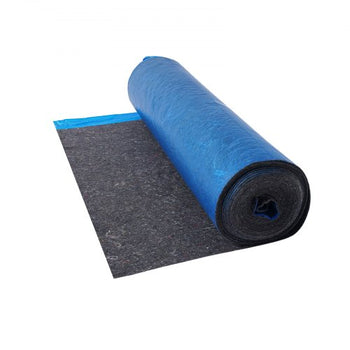 Floor Underlayment 200 sq. ft/Roll, 3 mm Thick Laminate Flooring Padding with Attached Vapor Barrier, Heavy Duty Fiber + PE Film, Soundproofing & Noise Reduction, Ideal for Laminate Wood Floors