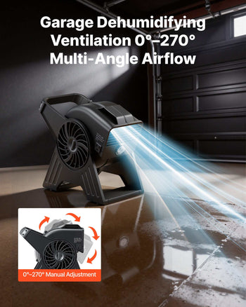 Blower Fan, 13 in Portable Utility Floor Fan, 300 CFM, 3 Speeds, Multi-Angle Airflow, Lightweight Portable High Velocity Air Mover, for Drying, Dehumidifying, Carpets, Air Circulation, Cooling