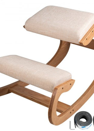 Ergonomic Kneeling Chair Heavy Duty Better Posture Kneeling Stool Office Chair Home for Body Shaping Relieveing Stress Meditation Desk Computer Kneeling Stool Chair