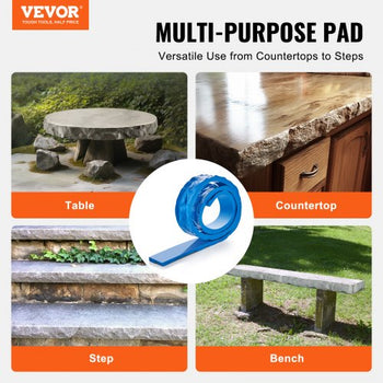 Concrete Stamps, 91 x 3 inch, Concrete Molds Rectangular Polyurethane Stamp Stone Tile Texture Mat, Slate floor Imprint Seamless Stamp Mat Concrete Texturing Skin for Outdoor Decorative, Blue